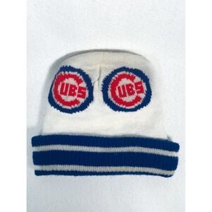 VTG Chicago Cubs Knit Beanie Cap Winter Hat  MLB Baseball Adult  FREE SHIPPING